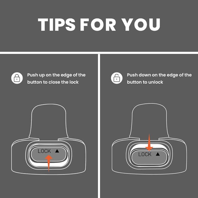 Detalle 2 de BOTTLE BOTTLE Insulated 24 oz Stainless Steel Water Bottle with Flip Top Lids (Black)