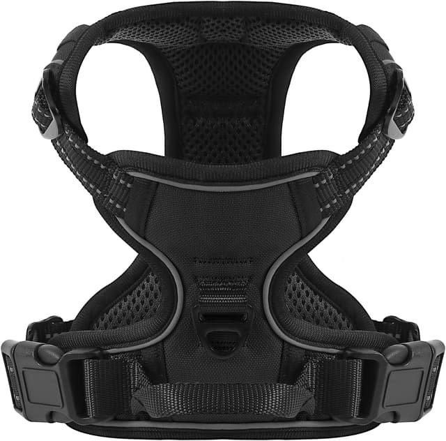 Thumbnail 6 de Belababy Adjustable Reflective No Pull Dog Harness (Front Clip) with Control Handle, Orange, Size M