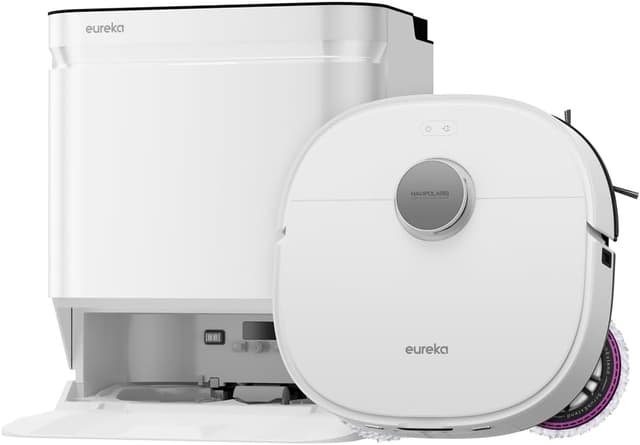 Detalle de Eureka J15 Ultra Gen2 : robot aspirateur-laveur avec station, lavage à 75°C et aspiration 21000Pa