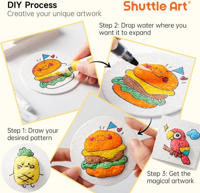 Detalle de Shuttle Art Magic Puffy Paint Kit 66 pcs