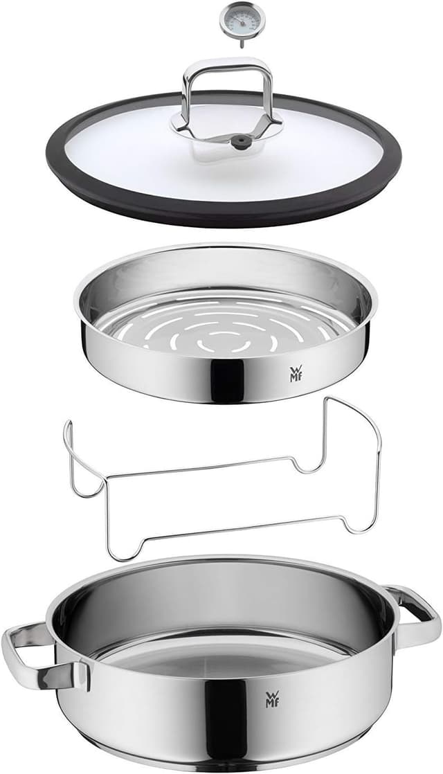 Thumbnail 2 de WMF Vitalis - Fuente Vapor 28 cm con Tapa y Termómetro 🍲