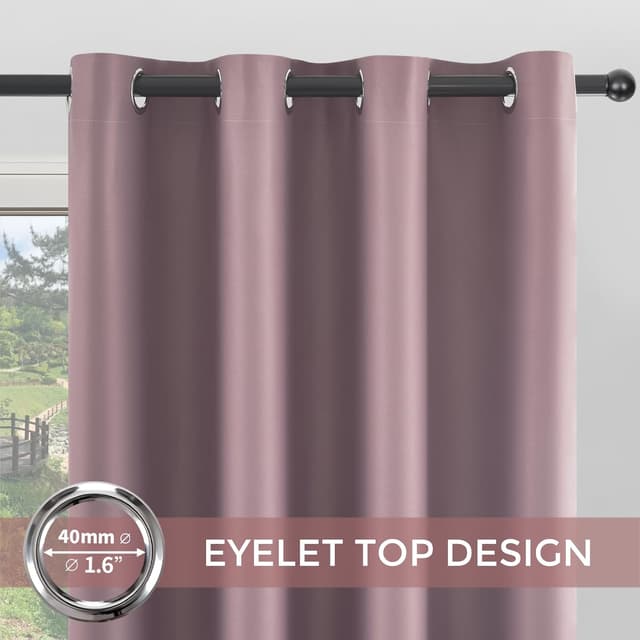 Thumbnail 1 de MRTREES Rideau occultant Rose Poudré 140x160 cm