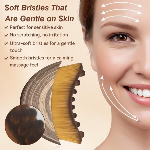Thumbnail 6 de Alpenfaser Gesichtsbürste lymphatische Massage 🪮