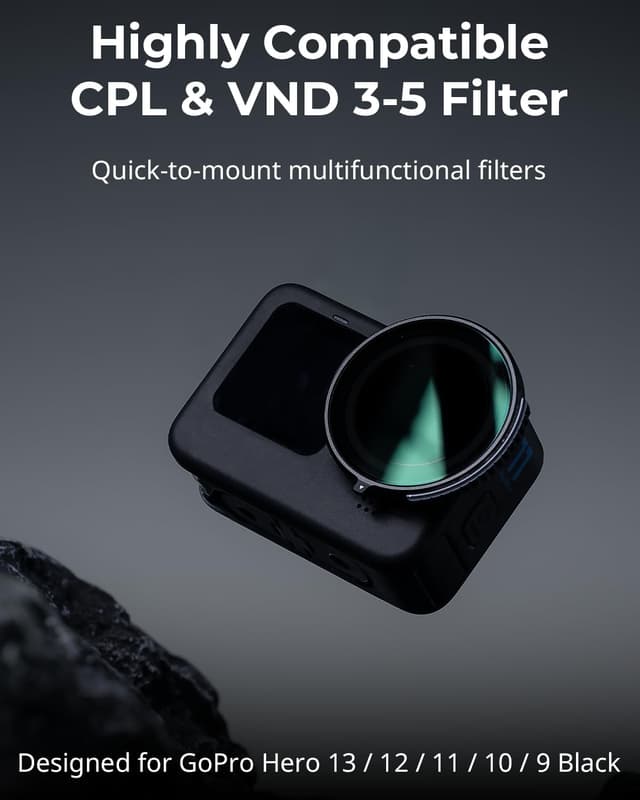 Detalle 2 de SMALLRIG CPL VND 3-5 Filter für GoPro