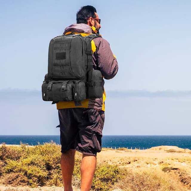 Detalle 2 de Wiserset taktischer Rucksack 60 l MOLLE