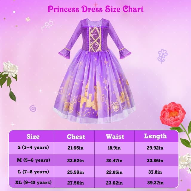 Thumbnail 2 de MELAND Purple Princess Dress Up for Girls
