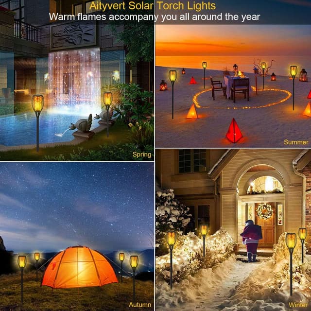 Detalle 2 de Aityvert Solar Torch Lights 43-inch 96LED