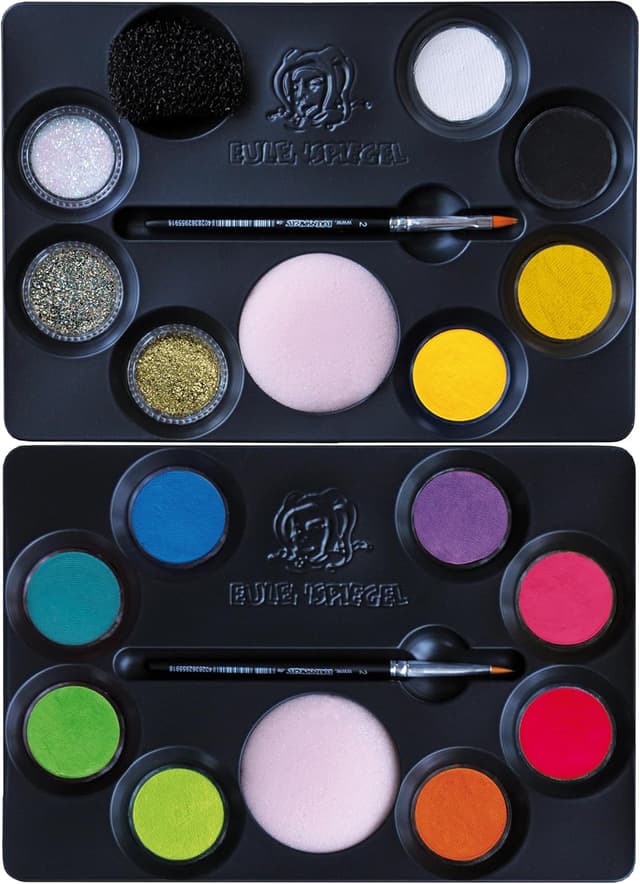 Detalle de Eulenspiegel Rainbow Face Schmink-Palette 12 Farben
