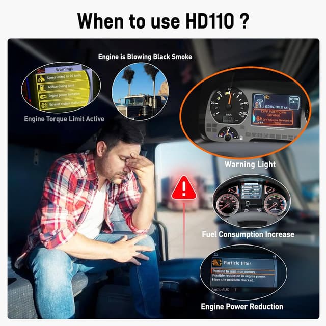 Detalle de ANCEL HD110 Heavy Duty Truck Scanner with DPF Regen