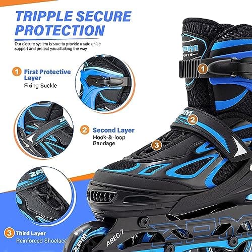 Thumbnail 3 de 2PM SPORTS Brice pattini in linea regolabili per bambini 🛼