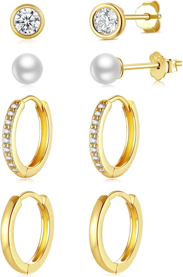 Detalle de RoseJeopal Ohrstecker 925 mit Zirkonia Set