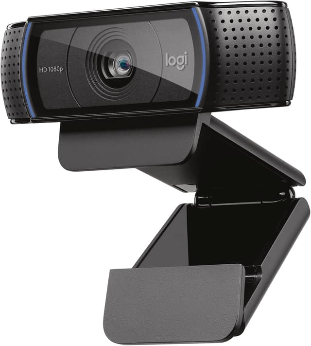 Detalle de Logitech C920S HD Pro Webcam (Full HD 1080p/30fps) with Clear Stereo Audio & Privacy Shutter