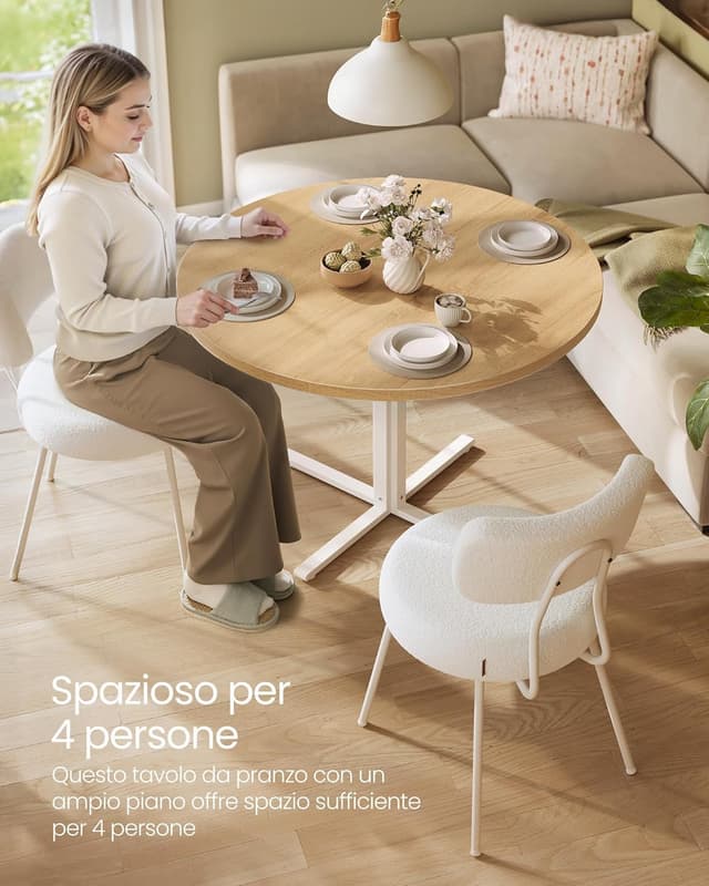 Thumbnail 4 de VASAGLE KDT082Y02 Tavolo rotondo 80 cm