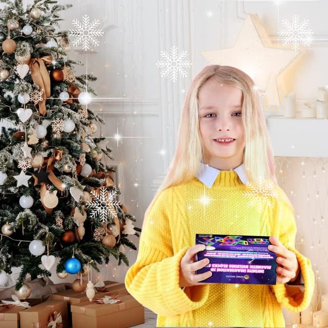 Detalle de Desire Deluxe Magnetische Bausteine (30-teilig) – Magnet Montessori Bau-Set für Kinder ab 3 Jahren