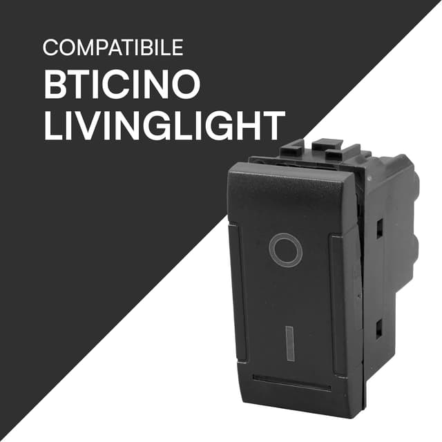 Detalle 2 de Interruttore bipolare 16A 250V antracite