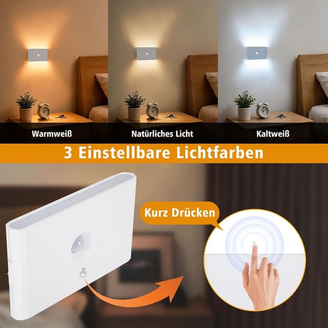 Thumbnail 5 de Nachtlicht mit Bewegungsmelder 2er Set