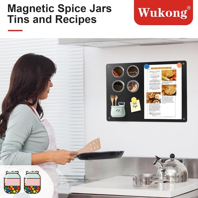 Detalle 2 de Wukong Lavagna Magnetica Nera 42 x 30 cm 📋