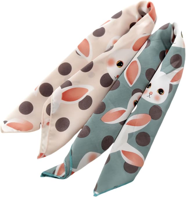 Detalle de MAIRY 23.5 Inch Satin Head Scarf (50 x 50 cm) – silk-like fashion bandana hair & neck wrap