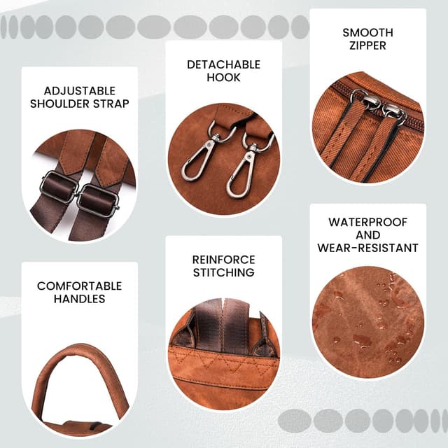 Detalle 1 de Puwuzixi Rucksack für Damen mit Diebstahlschutz