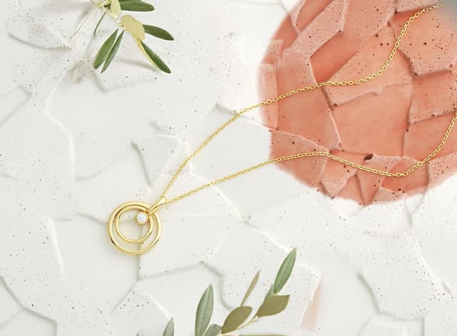 Detalle 2 de Sofia Milani Damen-Halskette aus 925 Silber mit Zirkonia, Kreise-Anhänger