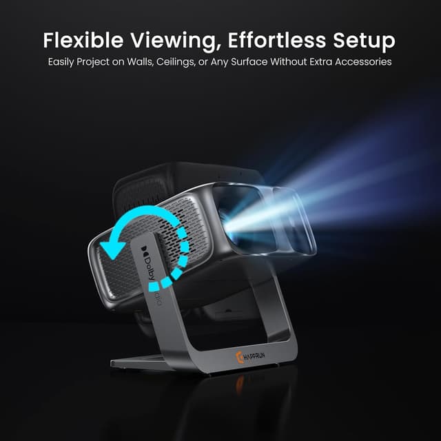 Thumbnail 5 de HAPPRUN 2000 ANSI Google TV 4K Decoding Projector