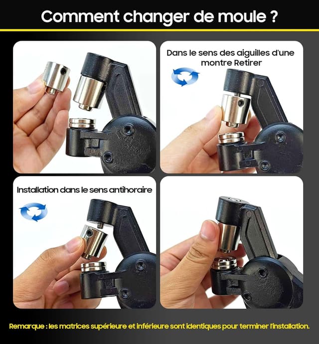 Detalle 1 de HAPDEN pince à oeillets 6, 10, 12 mm