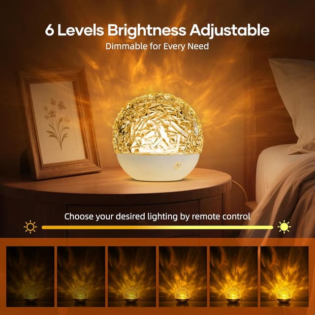 Detalle de Fokky Galaxy Projector Night Light with Remote Control – 16 Ocean Wave Colours