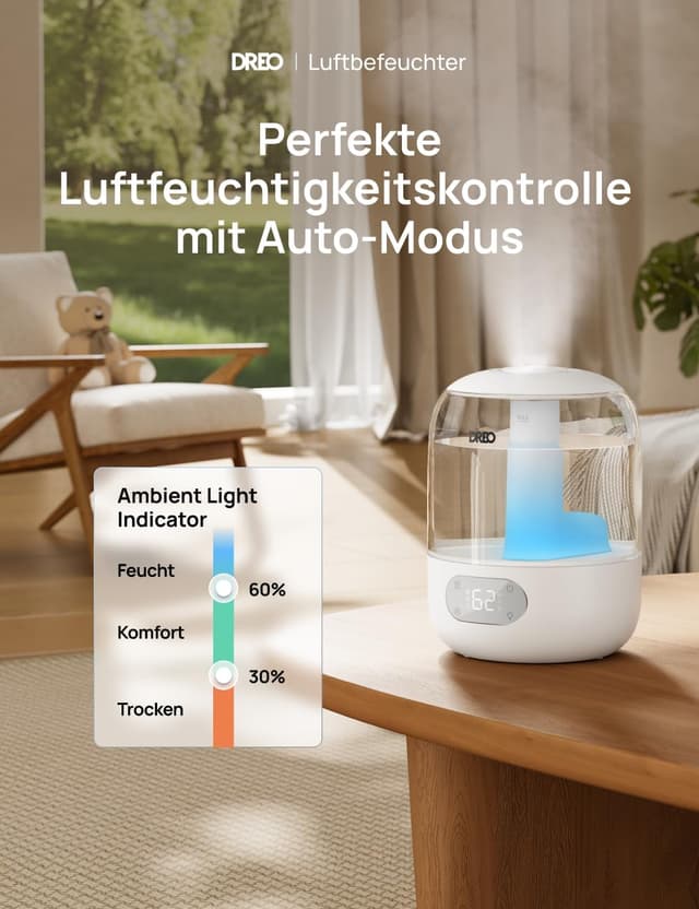 Thumbnail 1 de DREO Luftbefeuchter 3 Liter für Schlafzimmer