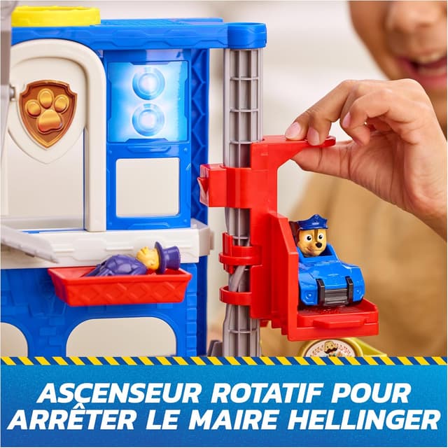 Detalle 2 de Paw Patrol Pat Patrouille – Poste de Police Pup Squad Search & Rescue Mission (voiture + figurines à collectionner)