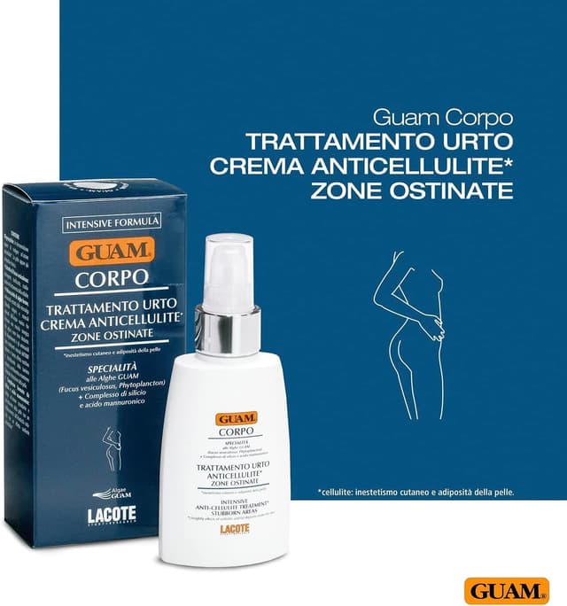 Detalle 1 de Guam LE Crema Anticellulite Urto Zone Ostinate 100 ml, crema rassodante dopo l’apertura (12 mesi)