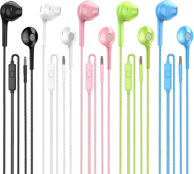 Detalle de Jogteg Earbuds 5-pack Wired Earphones