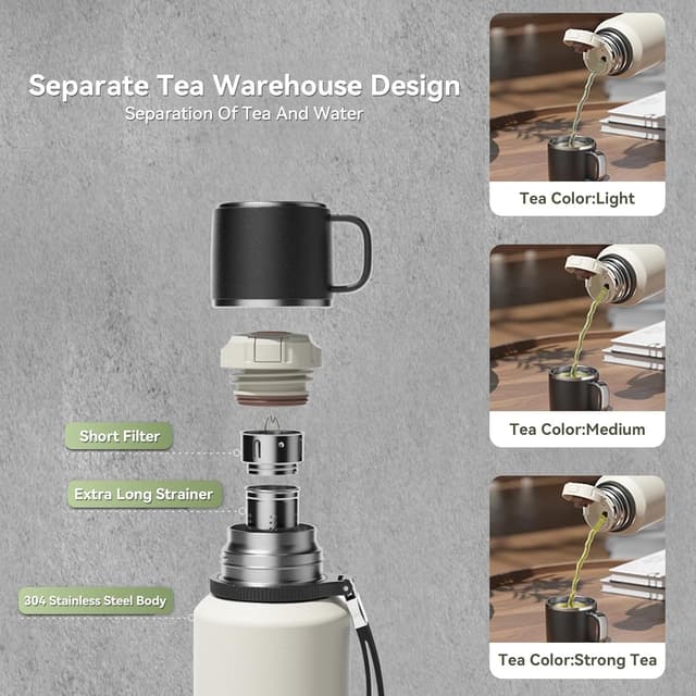 Thumbnail 4 de XUDREZ Thermal Flask 1000ml insulated water bottle 🚰