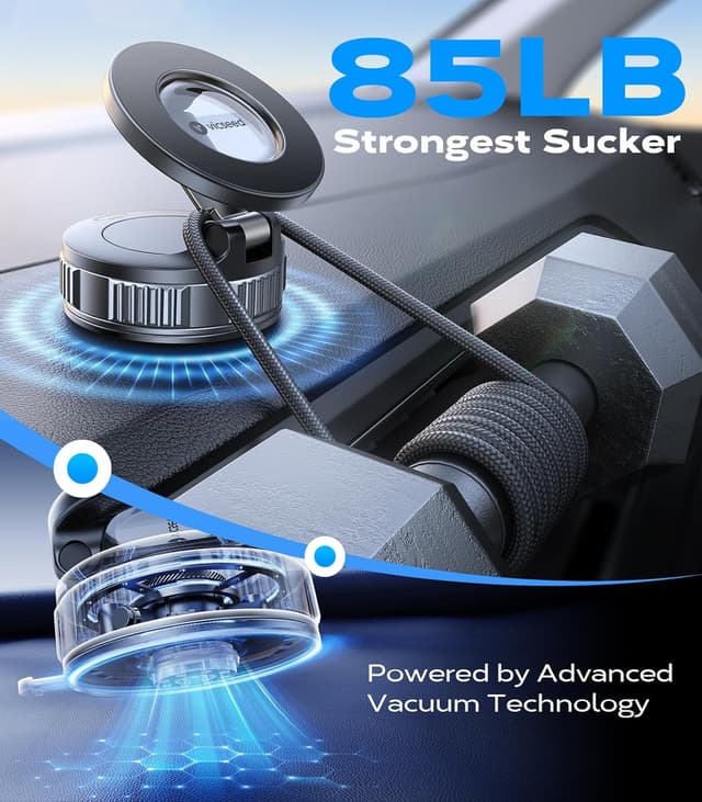 Detalle 2 de VICSEED 2026 Car Phone Holder 85 lbs suction