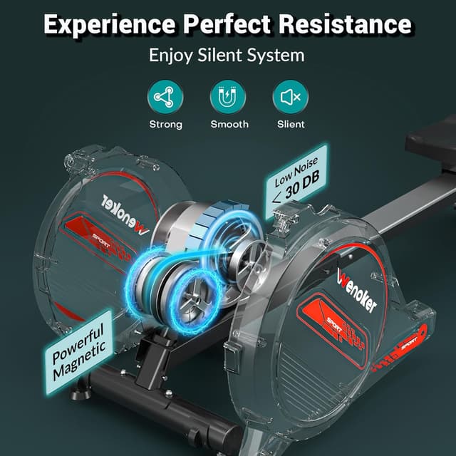 Thumbnail 1 de Wenoker magnetic rowing machine 16 levels