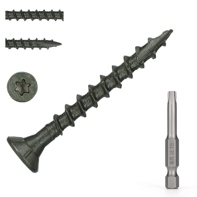 Imagen de Bobibbi #8 x 1-1/2 Deck Screws, T25 Star Drive 🛠 en OfertitasTOP