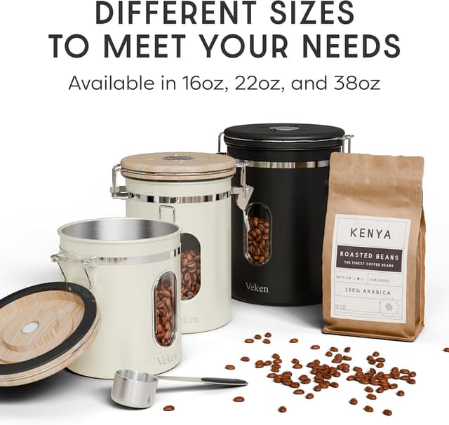 Thumbnail 6 de Veken Coffee Sugar Canister 16OZ