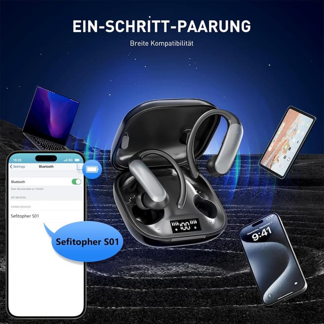 Thumbnail 5 de Kabellose In-Ear Kopfhörer Bluetooth 6.0 32 Std