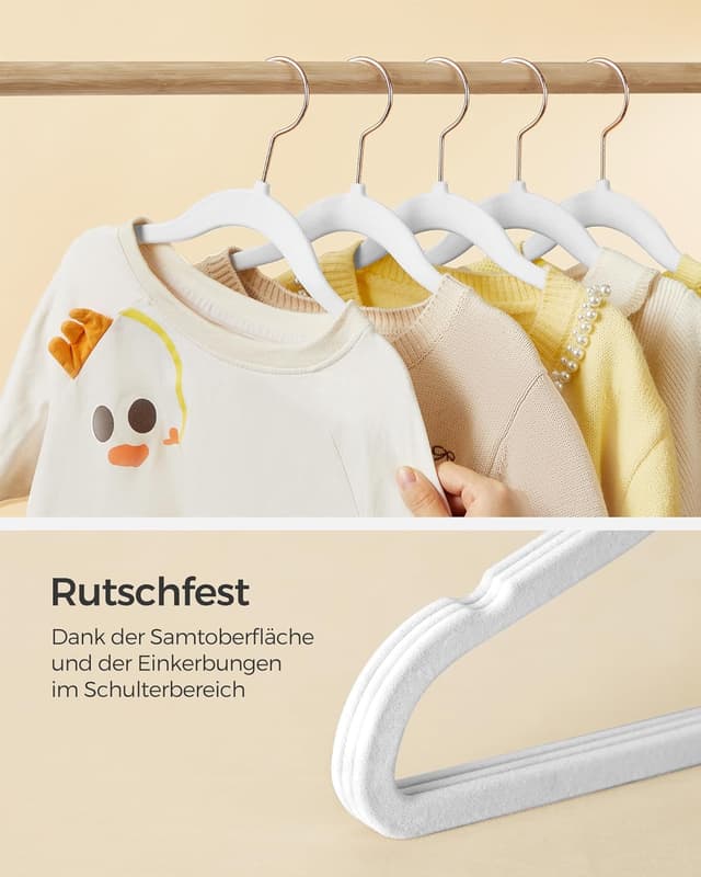 Detalle de SONGMICS Kinderkleiderbügel 30er Set