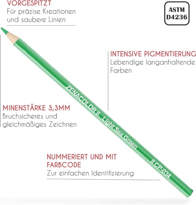 Thumbnail 2 de Zenacolor 72 Buntstifte für Erwachsene 🖍