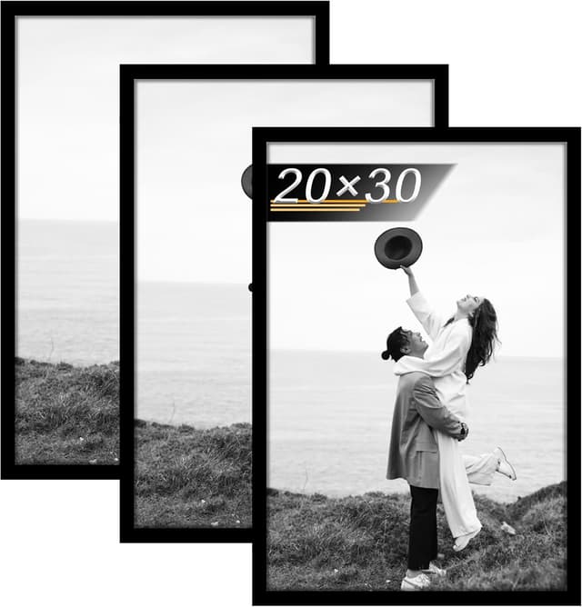 Detalle de Tinkeps 3er Pack Bilderrahmen 20x30 cm Schwarz