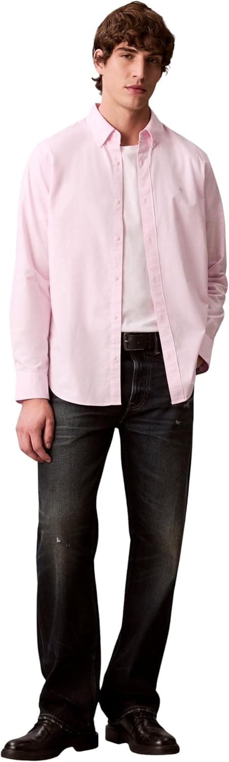 Detalle 2 de Calvin Klein Men’s Classic Solid Oxford Shirt