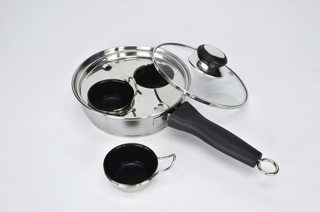 Detalle 2 de RUNZI egg poacher pan set, 2 cups