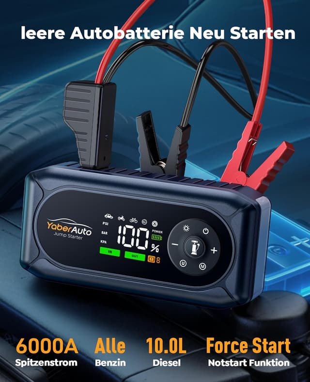 Detalle 2 de YaberAuto AP02 Starthilfe Powerbank