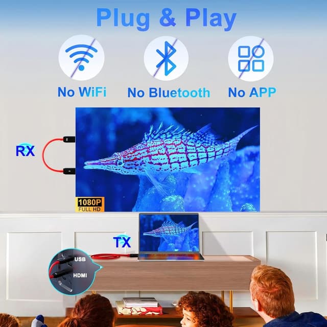 Detalle de Wireless HDMI Transmitter 5,8G