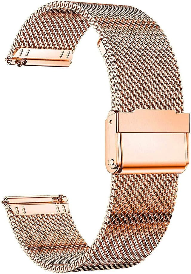 Thumbnail 6 de MUENShop 20mm Quick-Release Stainless Steel Mesh Watch Strap (Compatible with Samsung Galaxy Watch 3/Active 2 and more)