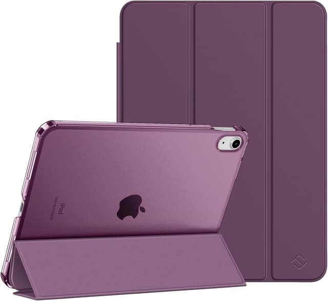 Detalle de FINTIE Hülle für iPad 11. Generation 2025 (A16) & iPad 10. Generation 10,9 Zoll 2022 – ultradünnes Case mit transparenter Rückseite, Lila