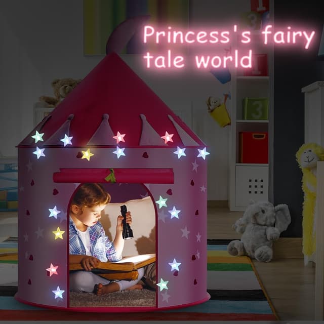 Detalle de HOTUT Kinder Spielzelt Prinzessin, 101 cm