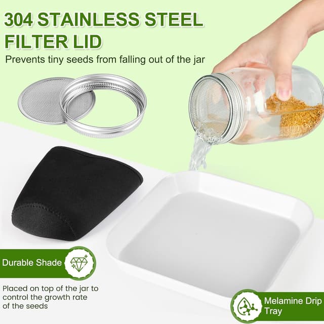 Detalle de Jokisa Sprossenglas 3er Set 1000 ml