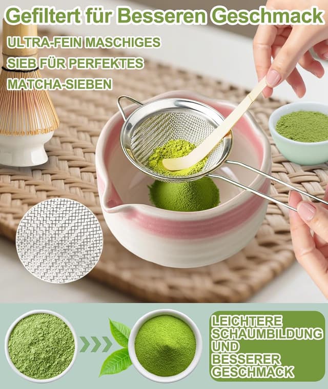 Detalle de JBER Matcha Besen Set 7-teilig 🍵