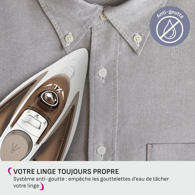 Thumbnail 6 de Calor Easygliss Eco fer à repasser 2800 W : débit vapeur 50 g/min et pressing 240 g/min